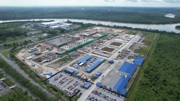 Kuching Sarawak Malásia Setembro 2022 Zona Industrial Leve Samajaya Onde — Vídeo de Stock