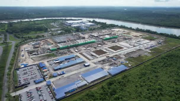 Kuching Sarawak Maleisië September 2022 Samajaya Light Industrial Zone Waar — Stockvideo