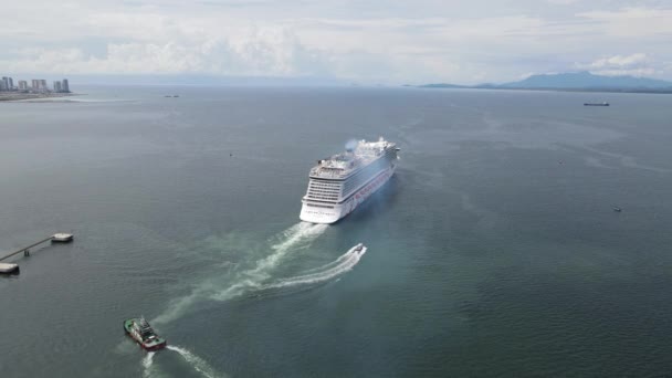 Georgetown Malajsie Září 2022 Plavební Terminál Swettenham Cruise Některými Výletními — Stock video