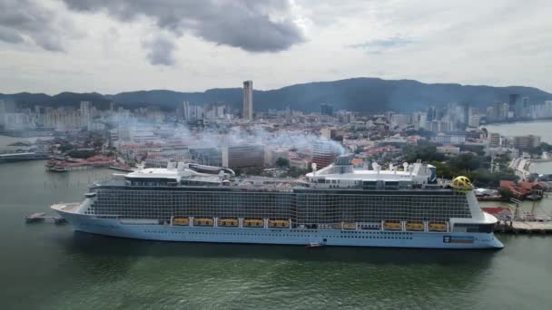 Georgetown Malajzia 2022 Szeptember Swettenham Cruise Ship Terminal Néhány Körutazást — Stock videók