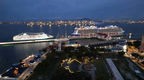 Georgetown Malaysia September 2022 Swettenham Cruise Ship Terminal Some Cruise — Stock Photo, Image