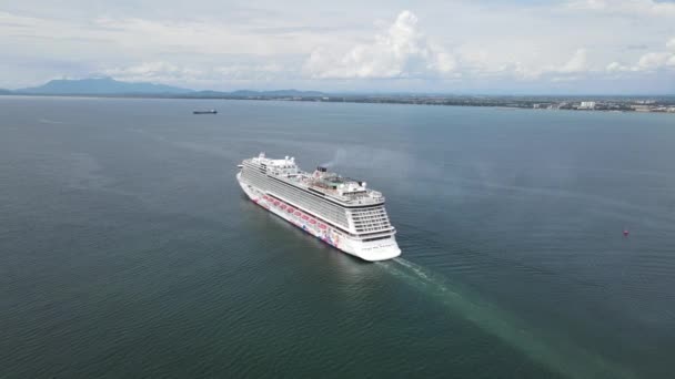 Georgetown Malaisie Septembre 2022 Terminal Navires Croisière Swettenham Avec Certains — Video