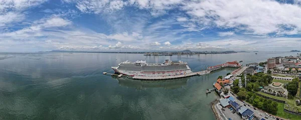 Georgetown Malaysia September 2022 Swettenham Cruise Ship Terminal Med Några — Stockfoto