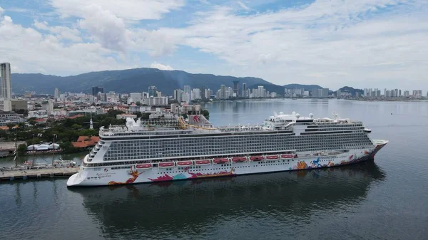 Georgetown Malasia Septiembre 2022 Terminal Cruceros Swettenham Con Algunos Cruceros — Foto de Stock