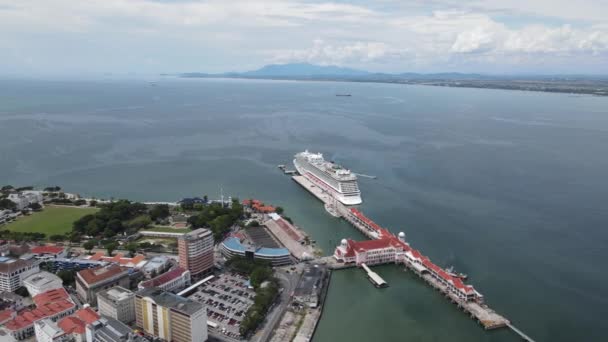 Georgetown Malajsie Září 2022 Plavební Terminál Swettenham Cruise Některými Výletními — Stock video