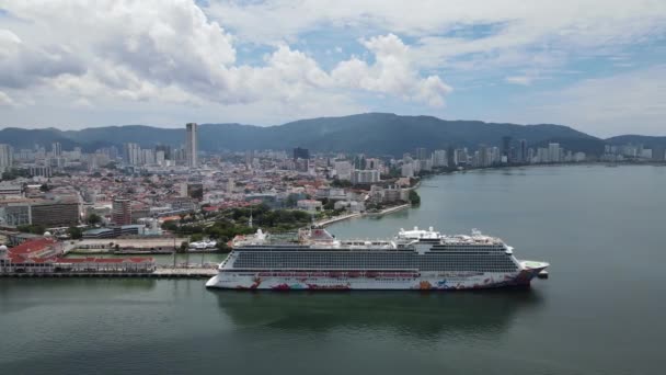 Georgetown Malajzia 2022 Szeptember Swettenham Cruise Ship Terminal Néhány Körutazást — Stock videók