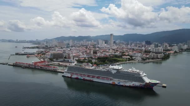 Georgetown Malajzia 2022 Szeptember Swettenham Cruise Ship Terminal Néhány Körutazást — Stock videók