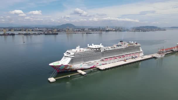 Georgetown Malajsie Září 2022 Plavební Terminál Swettenham Cruise Některými Výletními — Stock video