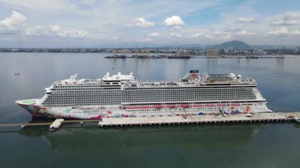 Georgetown Malajzia 2022 Szeptember Swettenham Cruise Ship Terminal Néhány Körutazást — Stock videók