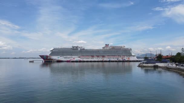 Georgetown Malaisie Septembre 2022 Terminal Navires Croisière Swettenham Avec Certains — Video