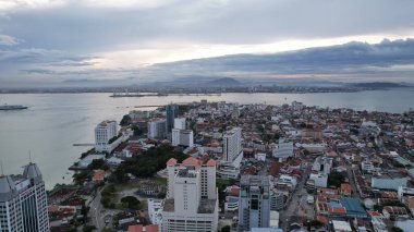 Georgetown, Penang Malezya - 14 Mayıs 2022 Ermeni Caddesi ve Georgetown 'un İnanılmaz Sahnesi