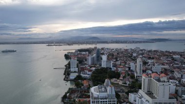 Georgetown, Penang Malezya - 14 Mayıs 2022 Ermeni Caddesi ve Georgetown 'un İnanılmaz Sahnesi