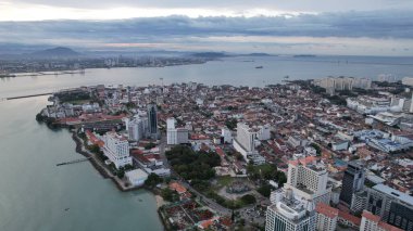 Georgetown, Penang Malezya - 14 Mayıs 2022 Ermeni Caddesi ve Georgetown 'un İnanılmaz Sahnesi