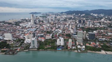 Georgetown, Penang Malezya - 14 Mayıs 2022 Ermeni Caddesi ve Georgetown 'un İnanılmaz Sahnesi