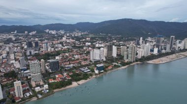 Georgetown, Penang Malezya - 14 Mayıs 2022 Ermeni Caddesi ve Georgetown 'un İnanılmaz Sahnesi