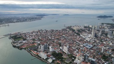 Georgetown, Penang Malezya - 14 Mayıs 2022 Ermeni Caddesi ve Georgetown 'un İnanılmaz Sahnesi
