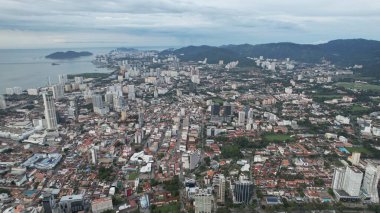 Georgetown, Penang Malezya - 14 Mayıs 2022 Ermeni Caddesi ve Georgetown 'un İnanılmaz Sahnesi