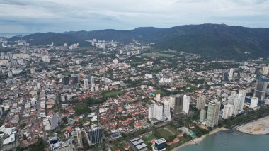 Georgetown, Penang Malezya - 14 Mayıs 2022 Ermeni Caddesi ve Georgetown 'un İnanılmaz Sahnesi