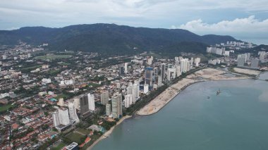 Georgetown, Penang Malezya - 14 Mayıs 2022 Ermeni Caddesi ve Georgetown 'un İnanılmaz Sahnesi