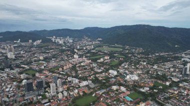 Georgetown, Penang Malezya - 14 Mayıs 2022 Ermeni Caddesi ve Georgetown 'un İnanılmaz Sahnesi