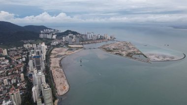 Georgetown, Penang Malezya - 14 Mayıs 2022 Ermeni Caddesi ve Georgetown 'un İnanılmaz Sahnesi