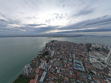 Georgetown, Penang Malezya - 14 Mayıs 2022 Ermeni Caddesi ve Georgetown 'un İnanılmaz Sahnesi