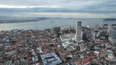 Georgetown, Penang Malezya - 14 Mayıs 2022 Ermeni Caddesi ve Georgetown 'un İnanılmaz Sahnesi