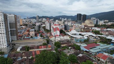 Georgetown, Penang Malezya - 14 Mayıs 2022 Ermeni Caddesi ve Georgetown 'un İnanılmaz Sahnesi
