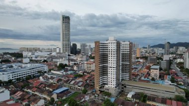 Georgetown, Penang Malezya - 14 Mayıs 2022 Ermeni Caddesi ve Georgetown 'un İnanılmaz Sahnesi