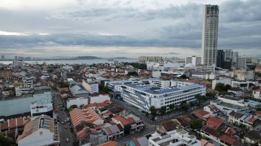 Georgetown, Penang Malezya - 14 Mayıs 2022 Ermeni Caddesi ve Georgetown 'un İnanılmaz Sahnesi