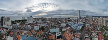 Georgetown, Penang Malezya - 14 Mayıs 2022 Ermeni Caddesi ve Georgetown 'un İnanılmaz Sahnesi