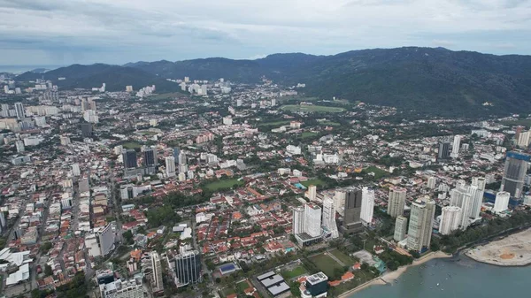 Georgetown, Penang Malezya - 14 Mayıs 2022 Ermeni Caddesi ve Georgetown 'un İnanılmaz Sahnesi