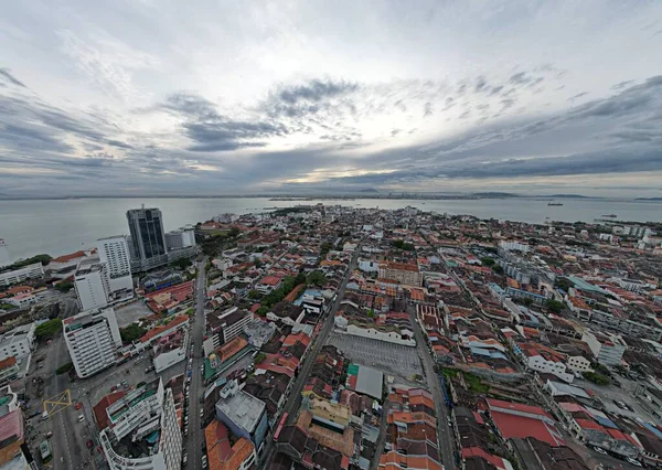 Georgetown, Penang Malezya - 14 Mayıs 2022 Ermeni Caddesi ve Georgetown 'un İnanılmaz Sahnesi