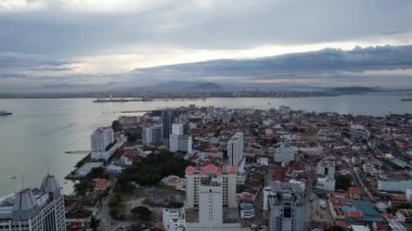 Georgetown, Penang Malezya - 14 Mayıs 2022 Ermeni Caddesi ve Georgetown 'un İnanılmaz Sahnesi