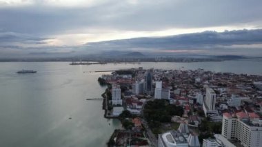 Georgetown, Penang Malezya - 14 Mayıs 2022 Ermeni Caddesi ve Georgetown 'un İnanılmaz Sahnesi