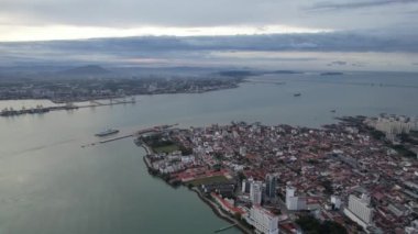 Georgetown, Penang Malezya - 14 Mayıs 2022 Ermeni Caddesi ve Georgetown 'un İnanılmaz Sahnesi
