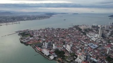 Georgetown, Penang Malezya - 14 Mayıs 2022 Ermeni Caddesi ve Georgetown 'un İnanılmaz Sahnesi