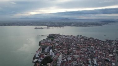 Georgetown, Penang Malezya - 14 Mayıs 2022 Ermeni Caddesi ve Georgetown 'un İnanılmaz Sahnesi