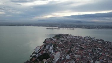 Georgetown, Penang Malezya - 14 Mayıs 2022 Ermeni Caddesi ve Georgetown 'un İnanılmaz Sahnesi