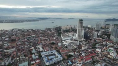 Georgetown, Penang Malezya - 14 Mayıs 2022 Ermeni Caddesi ve Georgetown 'un İnanılmaz Sahnesi