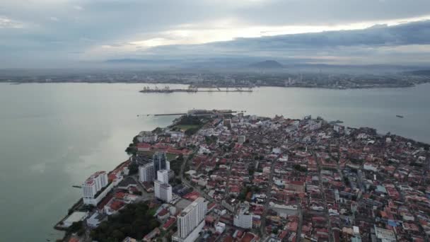 Georgetown Penang Maleisië Mei 2022 Het Verbazingwekkende Landschap Van Rond — Stockvideo