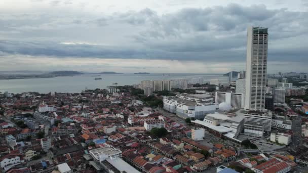 Georgetown Penang Malaysia May 2022 Amazing Scenery Armenian Street Georgetown — Stock Video