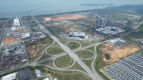 Georgetown Malaysia Вересня 2022 Highways Exchange Batu Kawan Interchange — стокове відео