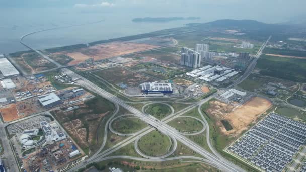 Georgetown Malajzia Szeptember 2022 Highways Exchange Batu Kawan Interchange — Stock videók