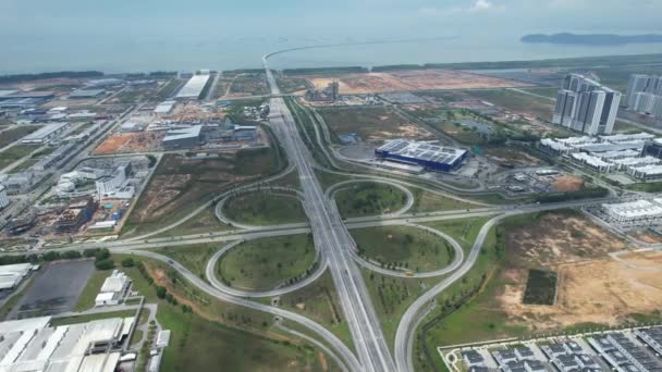 Georgetown Malezja Września 2022 Giełda Autostrad Batu Kawan Interchange — Wideo stockowe