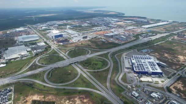 Georgetown Malasia Septiembre 2022 Intercambio Carreteras Batu Kawan Interchange — Vídeo de stock
