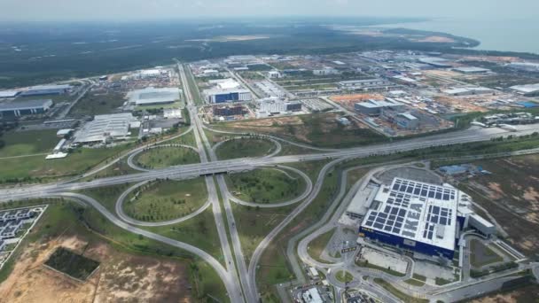 Georgetown Malesia Settembre 2022 Highways Exchange Batu Kawan Interchange — Video Stock