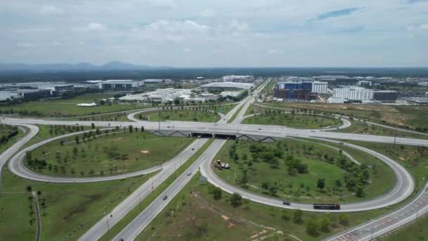 Georgetown Malajzia Szeptember 2022 Highways Exchange Batu Kawan Interchange — Stock videók
