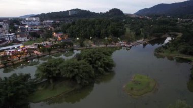 Taiping, Malezya - 24 Eylül 2022: Landmark Binaları ve Taiping Turistleri