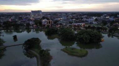 Taiping, Malezya - 24 Eylül 2022: Landmark Binaları ve Taiping Turistleri